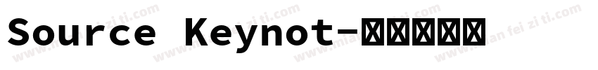 Source Keynot字体转换
